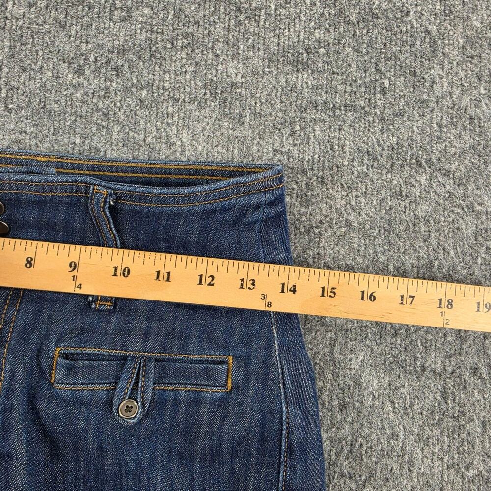 Pilcro Jeans 26 Wide Leg Trousers Denim Blue Casual Sailor Office Work Casual - Picture 11 of 16